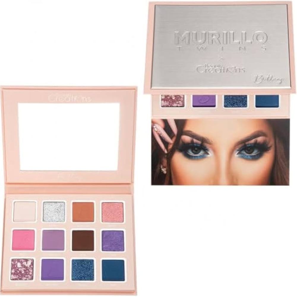 Beauty Creations Murillo Twins Eyeshadow Palette - Purple, Pink, Silver.